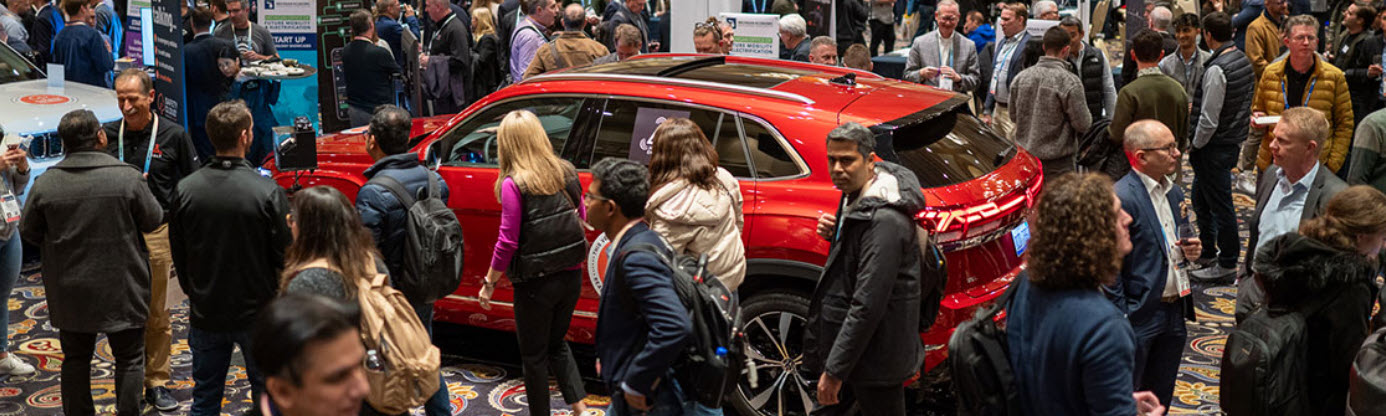 People at auto show People at auto show